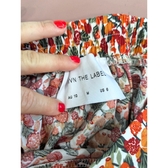 MVN The Label Women's Floral Elastic Tiered Pull On Skirt Size US 6 - Picture 6 of 9